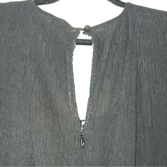 Anthropologie Black Abbey Crepe Wide Leg Jumpsuit Size 6 - Picture 8 of 9